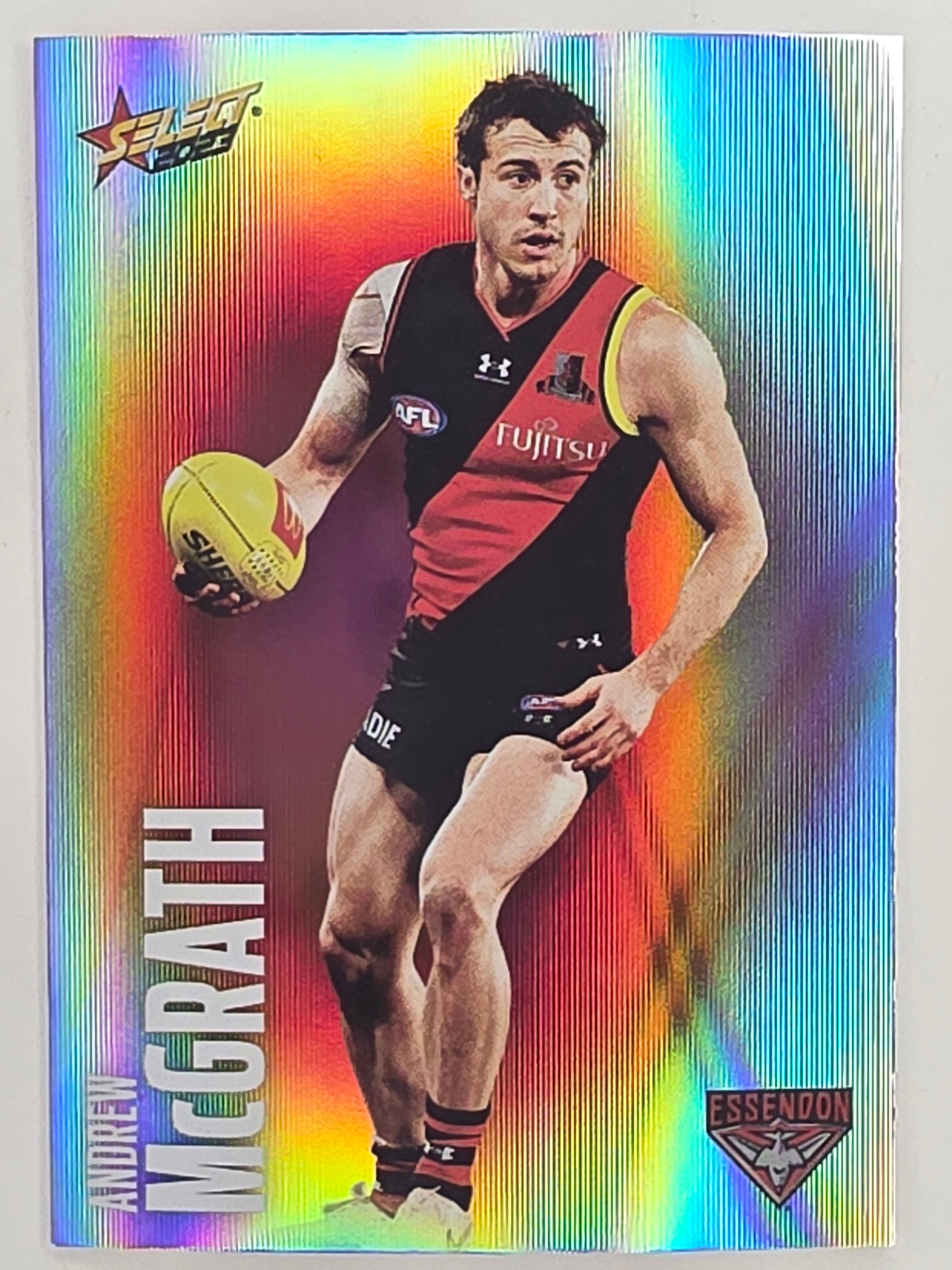 AFL 2023 Footy Stars Parallel Colour Spots #046 Andrew McGrath Essendon Bombers