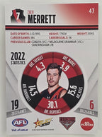 AFL 2023 Footy Stars Parallel Colour Spots #047 Zach Merrett Essendon Bombers