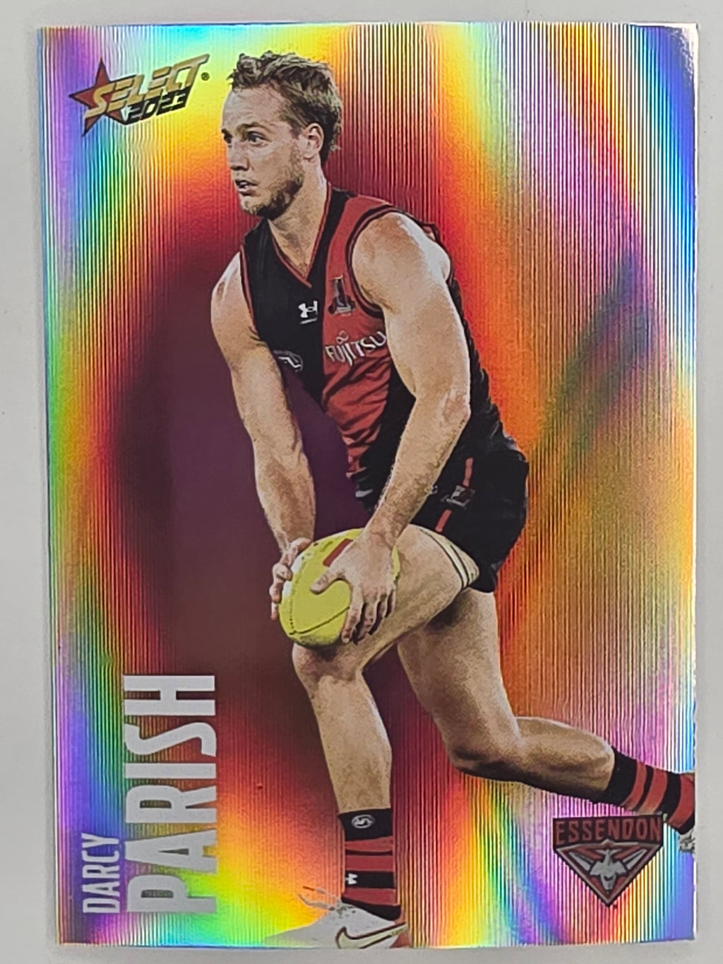 AFL 2023 Footy Stars Parallel Colour Spots #048 Darcy Parish Essendon Bombers