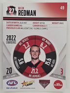 AFL 2023 Footy Stars Parallel Colour Spots #049 Mason Redman Essendon Bombers