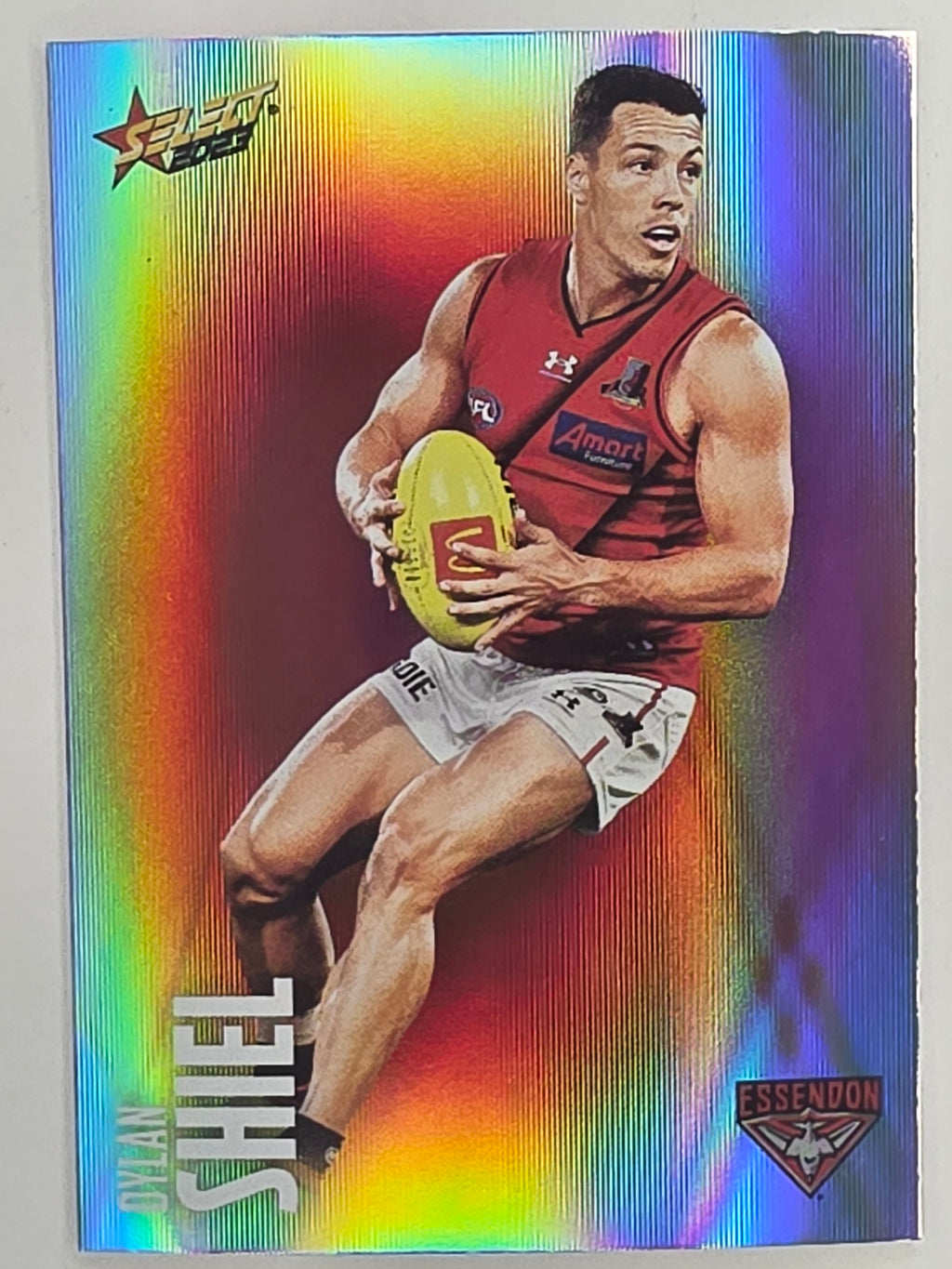 AFL 2023 Footy Stars Parallel Colour Spots #050 Dylan Shiel Essendon Bombers