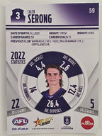 AFL 2023 Footy Stars Parallel Colour Spots #059 Caleb Serong Fremantle Dockers