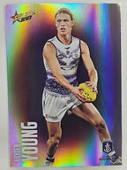 AFL 2023 Footy Stars Parallel Colour Spots #061 Hayden Young Fremantle Dockers