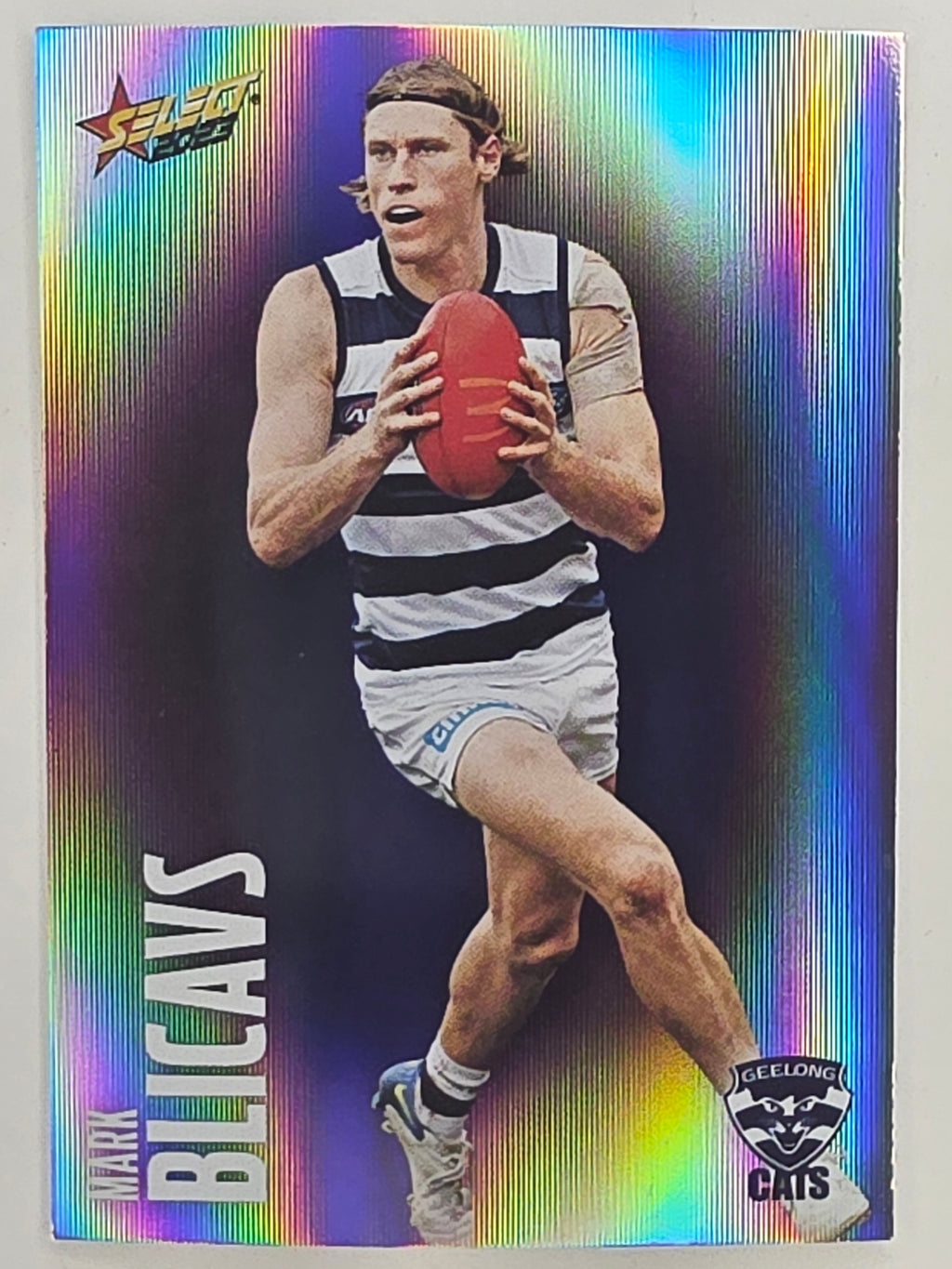 AFL 2023 Footy Stars Parallel Colour Spots #063 Mark Blicavs Geelong Cats