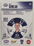 AFL 2023 Footy Stars Parallel Colour Spots #066 Mitch Duncan Geelong Cats
