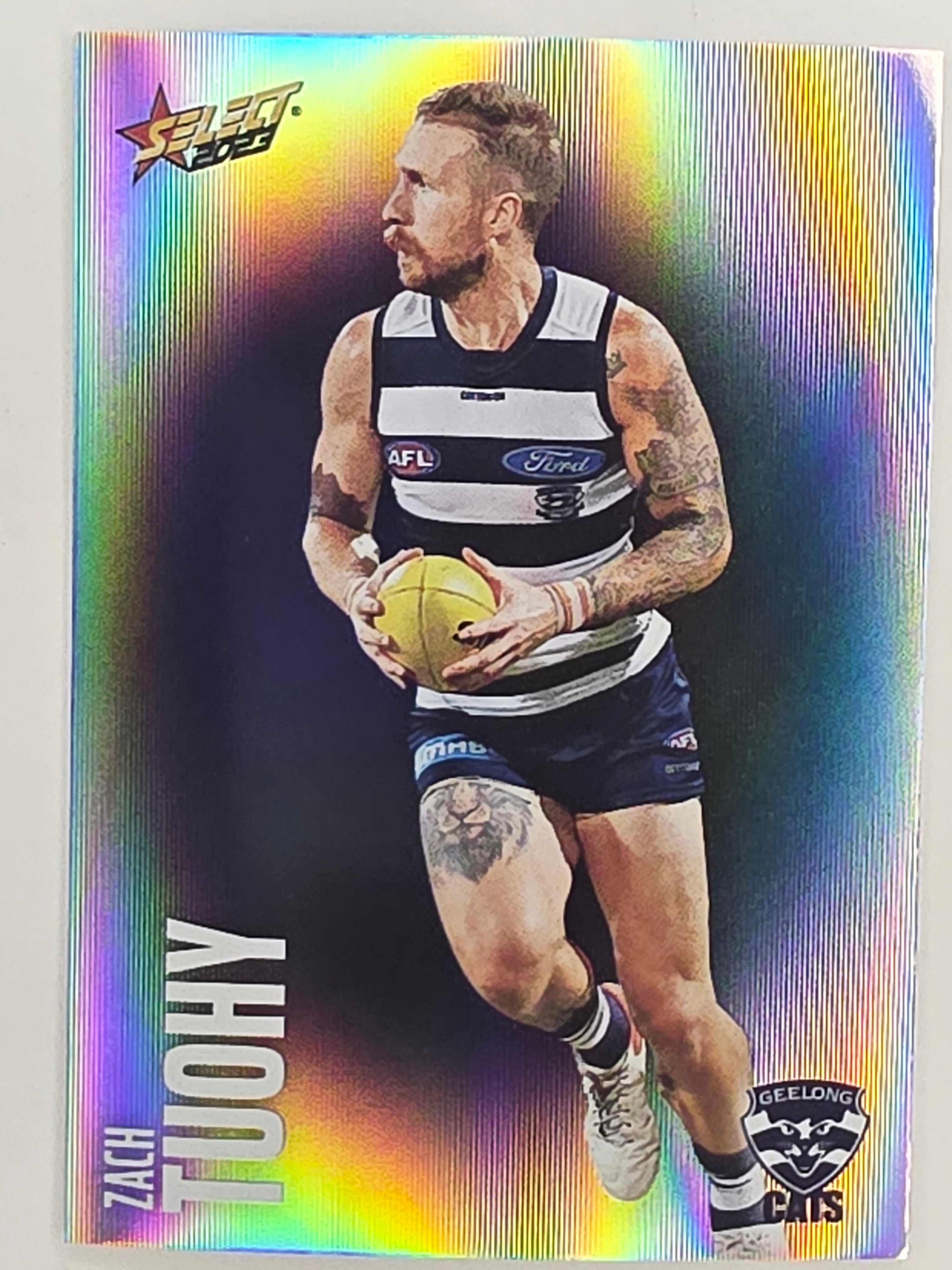 AFL 2023 Footy Stars Parallel Colour Spots #071 Zach Tuohy Geelong Cats