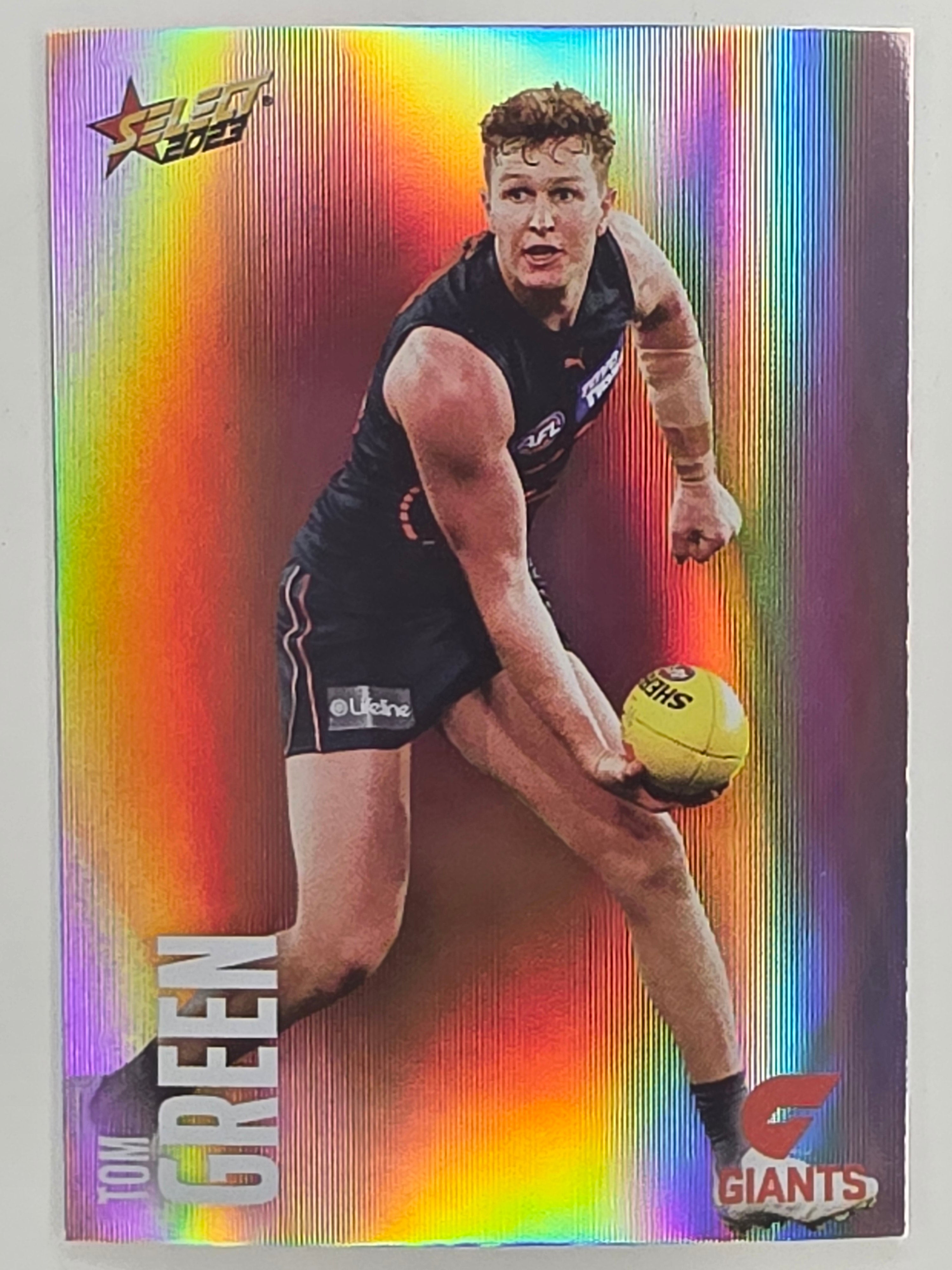 AFL 2023 Footy Stars Parallel Colour Spots #074 Tom Green GWS Giants