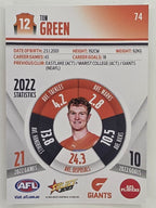 AFL 2023 Footy Stars Parallel Colour Spots #074 Tom Green GWS Giants