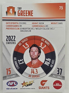 AFL 2023 Footy Stars Parallel Colour Spots #075 Toby Greene GWS Giants