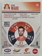 AFL 2023 Footy Stars Parallel Colour Spots #080 Callan Ward GWS Giants