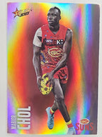 AFL 2023 Footy Stars Parallel Colour Spots #083 Mabior Chol Gold Coast Suns