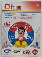 AFL 2023 Footy Stars Parallel Colour Spots #084 Sam Collins Gold Coast Suns