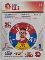 AFL 2023 Footy Stars Parallel Colour Spots #085 Brandon Ellis Gold Coast Suns