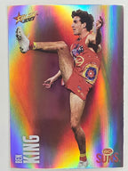 AFL 2023 Footy Stars Parallel Colour Spots #086 Ben King Gold Coast Suns