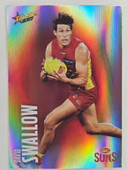 AFL 2023 Footy Stars Parallel Colour Spots #090 David Swallow Gold Coast Suns