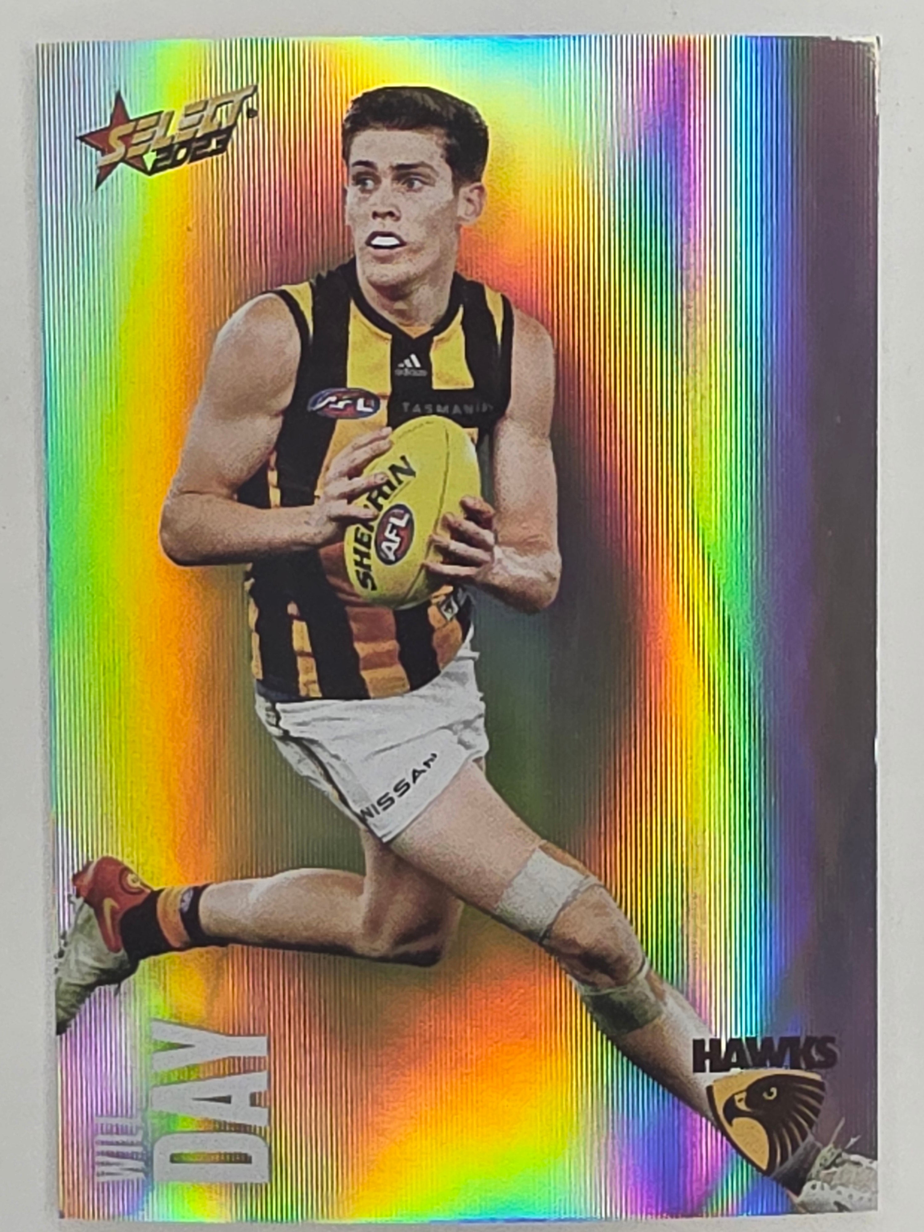 AFL 2023 Footy Stars Parallel Colour Spots #093 Will Day Hawthorn Hawks