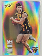 AFL 2023 Footy Stars Parallel Colour Spots #096 Dylan Moore Hawthorn Hawks