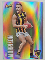 AFL 2023 Footy Stars Parallel Colour Spots #097 Harry Morrison Hawthorn Hawks