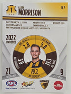 AFL 2023 Footy Stars Parallel Colour Spots #097 Harry Morrison Hawthorn Hawks