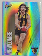 AFL 2023 Footy Stars Parallel Colour Spots #098 Jai Newcombe Hawthorn Hawks