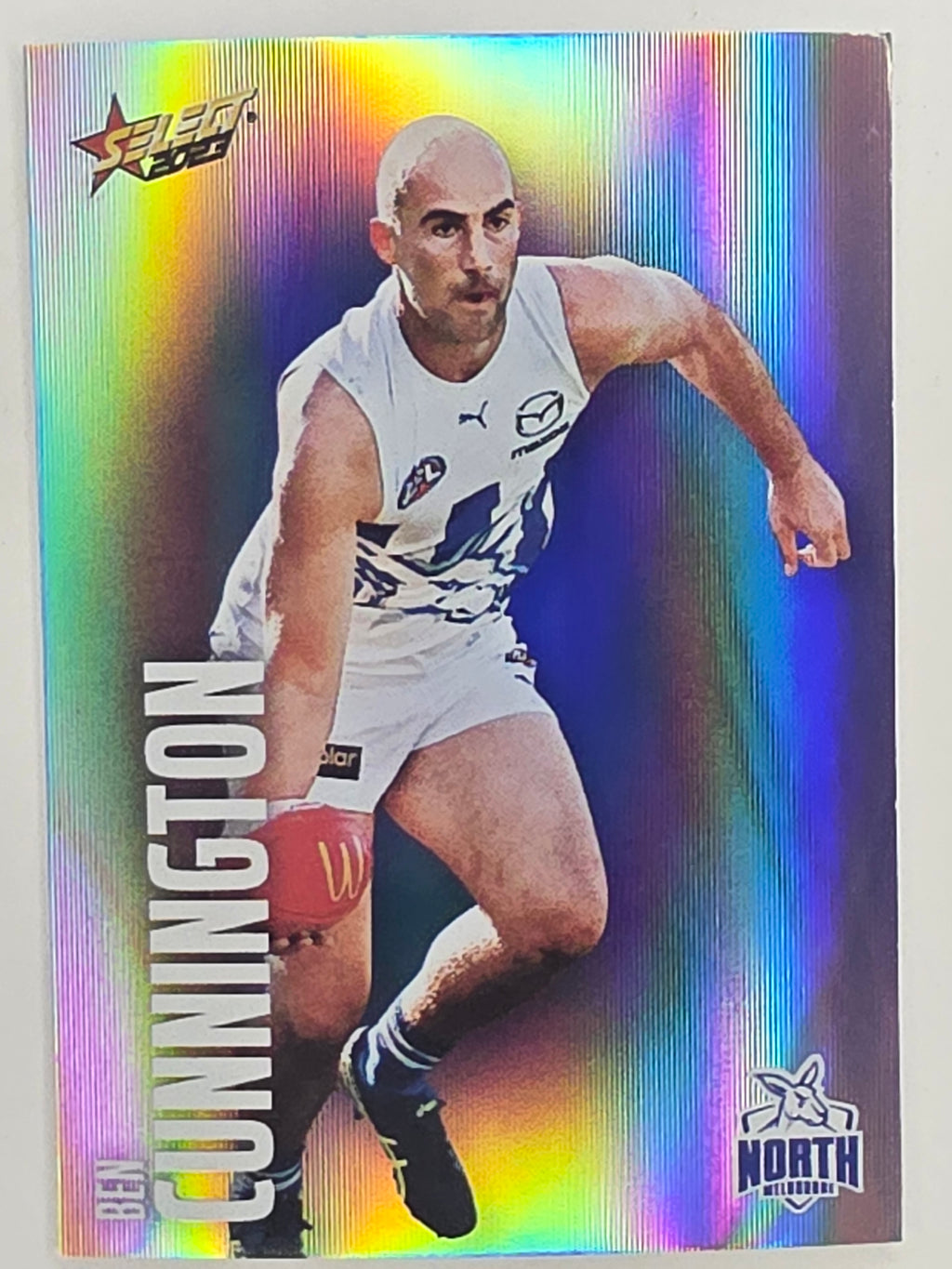 AFL 2023 Footy Stars Parallel Colour Spots #112 Ben Cunnington North Melbourne Kangaroos