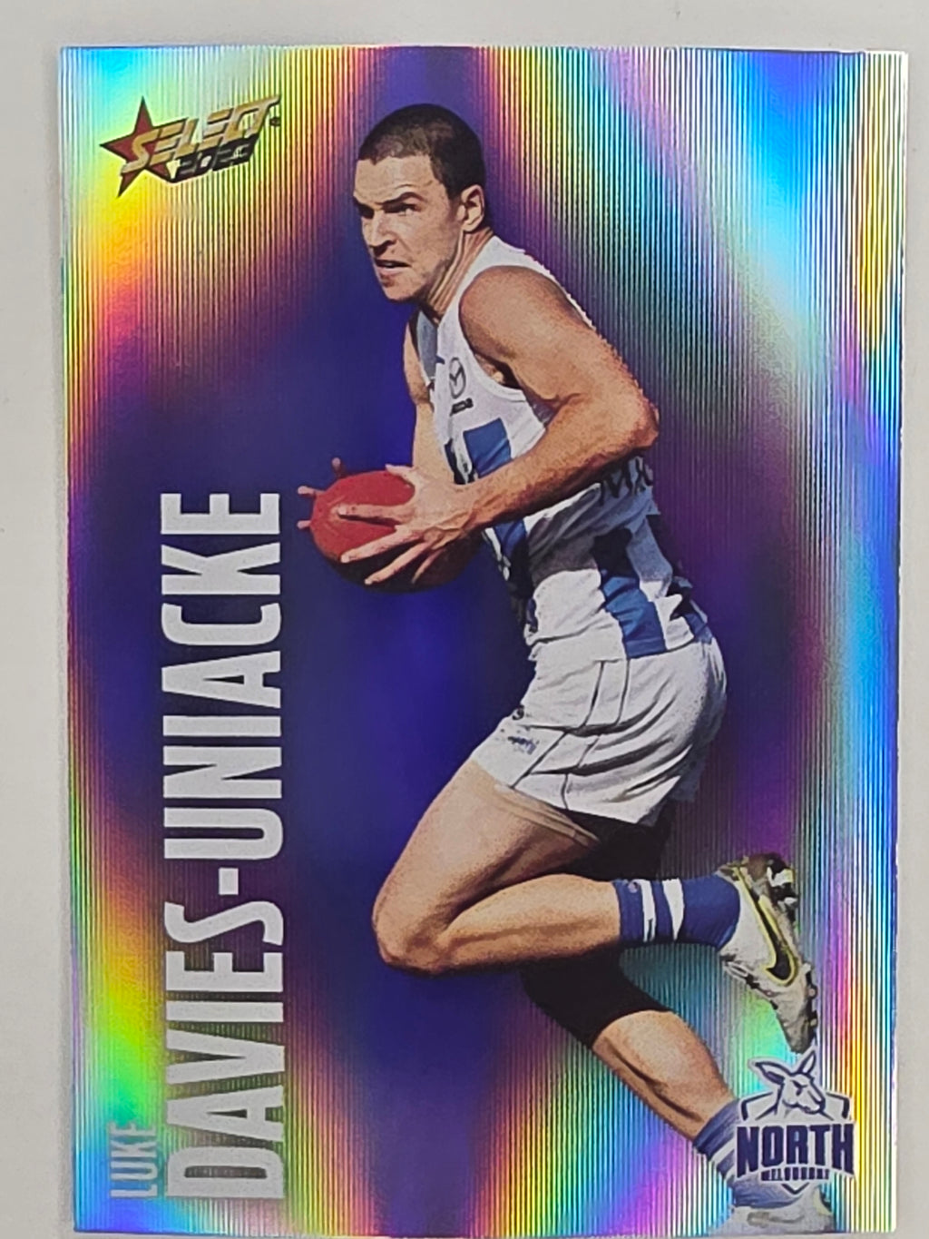 AFL 2023 Footy Stars Parallel Colour Spots #113 Luke Davies-Uniacke North Melbourne Kangaroos