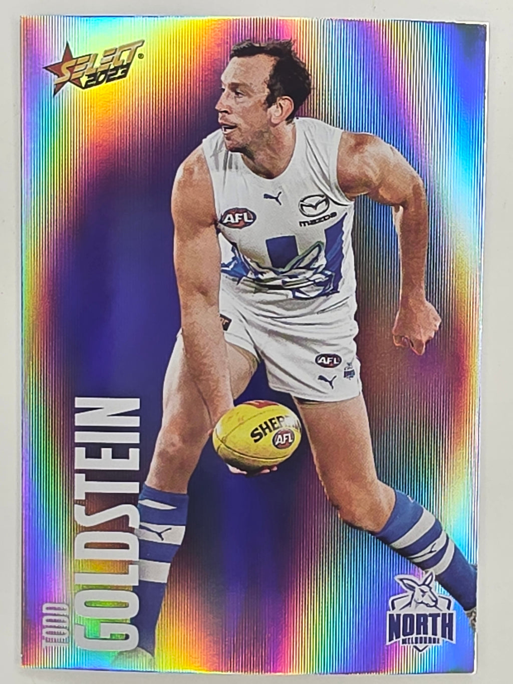 AFL 2023 Footy Stars Parallel Colour Spots #114 Todd Goldstein North Melbourne Kangaroos