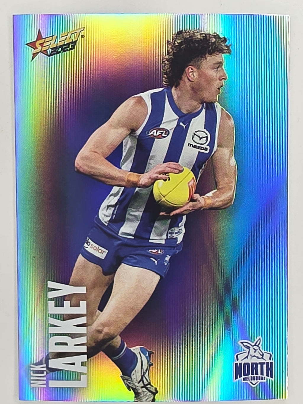 AFL 2023 Footy Stars Parallel Colour Spots #115 Nick Larkey North Melbourne Kangaroos