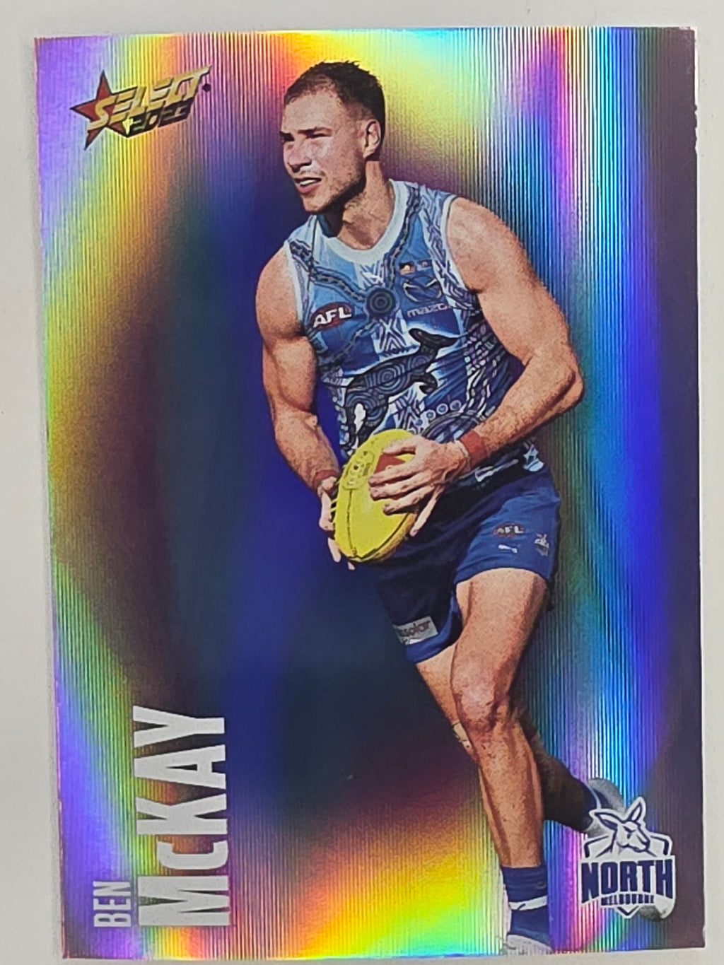 AFL 2023 Footy Stars Parallel Colour Spots #117 Ben McKay North Melbourne Kangaroos