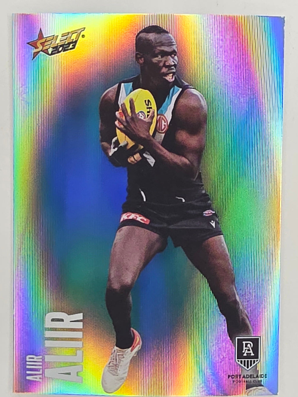 AFL 2023 Footy Stars Parallel Colour Spots #122 Aliir Aliir Port Adelaide Power