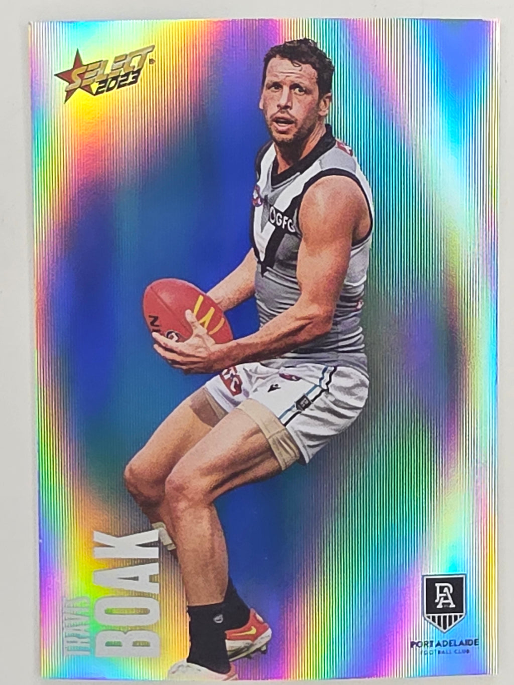 AFL 2023 Footy Stars Parallel Colour Spots #123 Travis Boak Port Adelaide Power