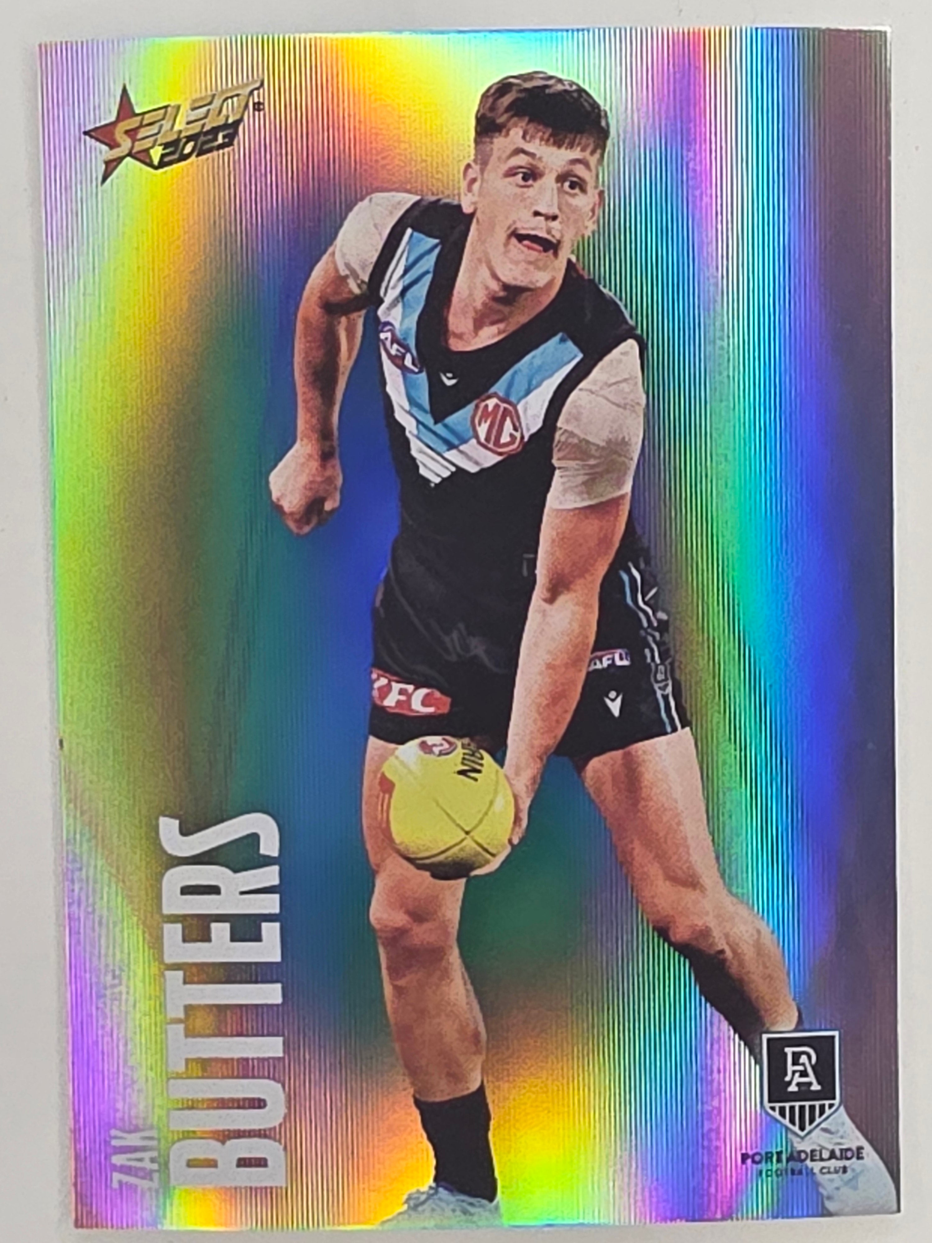 AFL 2023 Footy Stars Parallel Colour Spots #124 Zak Butters Port Adelaide Power