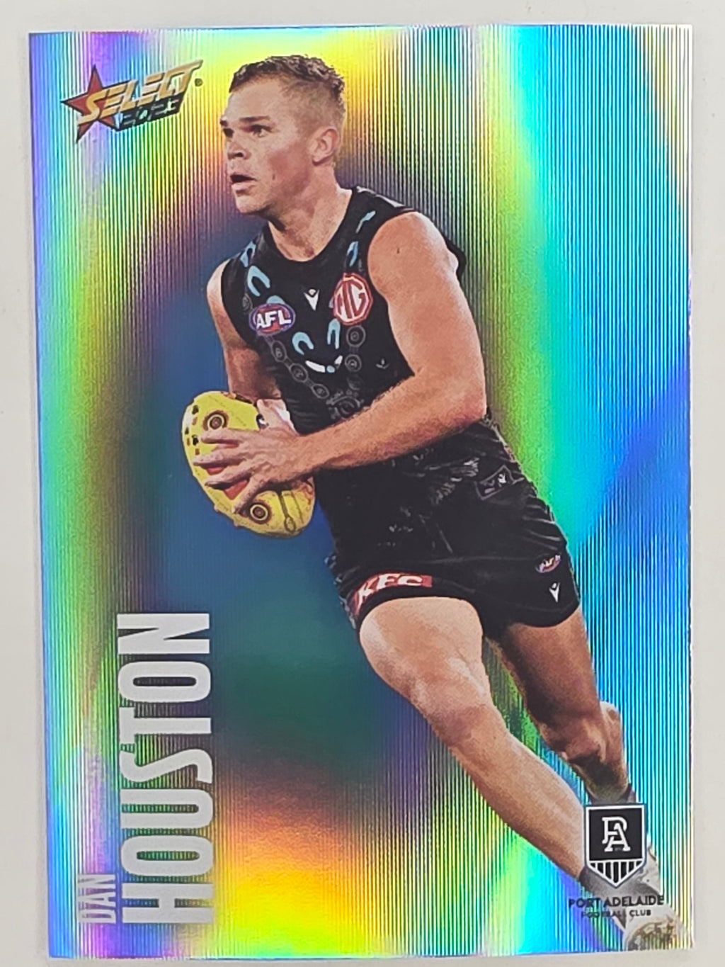 AFL 2023 Footy Stars Parallel Colour Spots #127 Dan Houston Port Adelaide Power