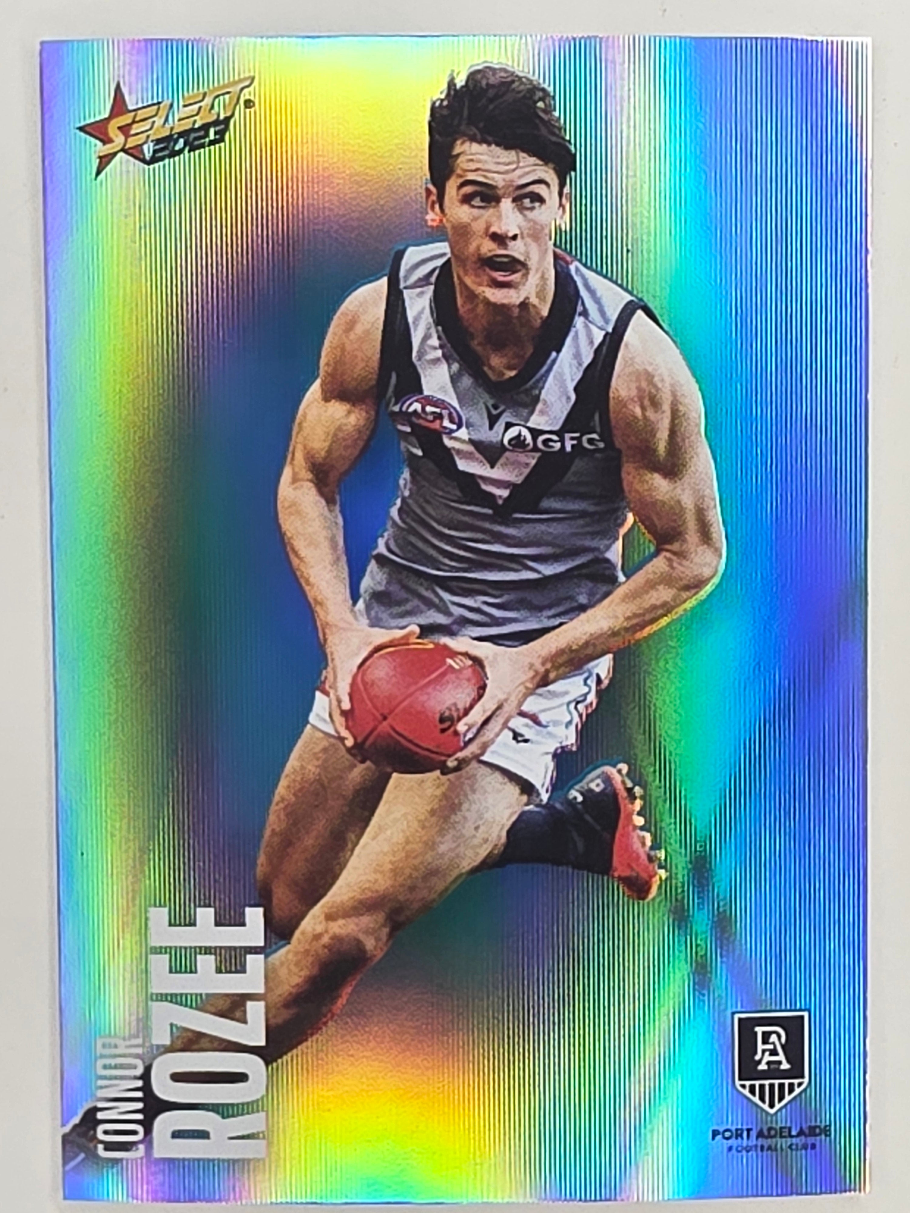 AFL 2023 Footy Stars Parallel Colour Spots #130 Connor Rozee Port Adelaide Power