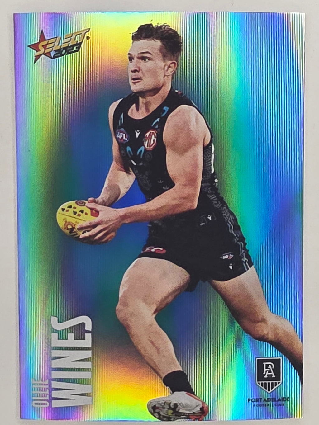 AFL 2023 Footy Stars Parallel Colour Spots #131 Ollie Wines Port Adelaide Power