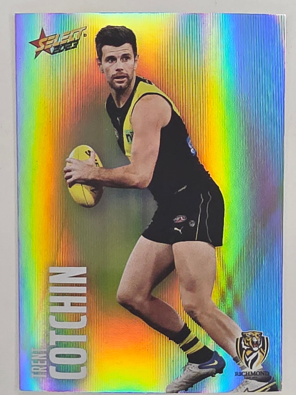 AFL 2023 Footy Stars Parallel Colour Spots #133 Trent Cotchin Richmond Tigers
