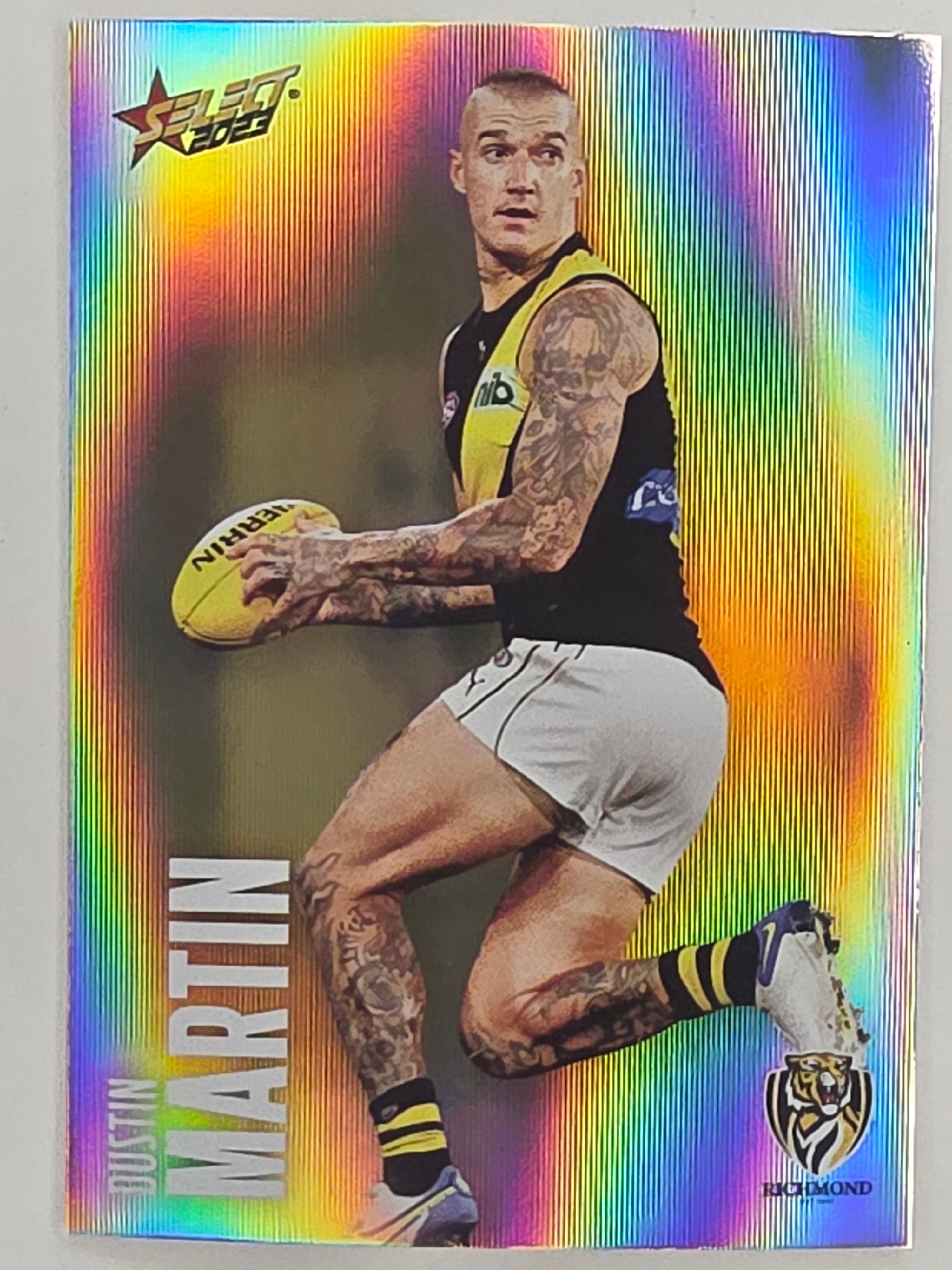 AFL 2023 Footy Stars Parallel Colour Spots #136 Dustin Martin Richmond Tigers