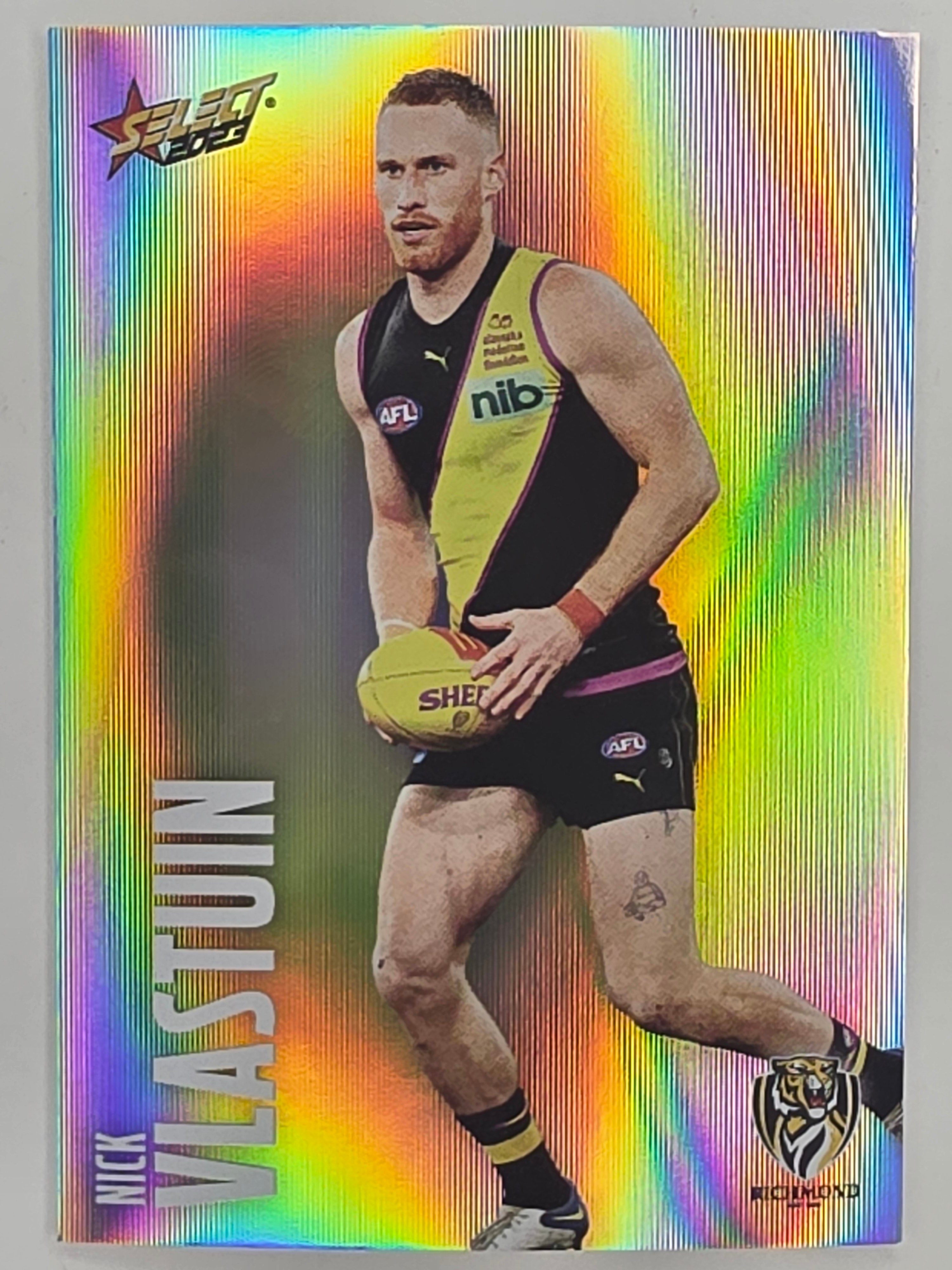 AFL 2023 Footy Stars Parallel Colour Spots #141 Nick Vlastuin Richmond Tigers
