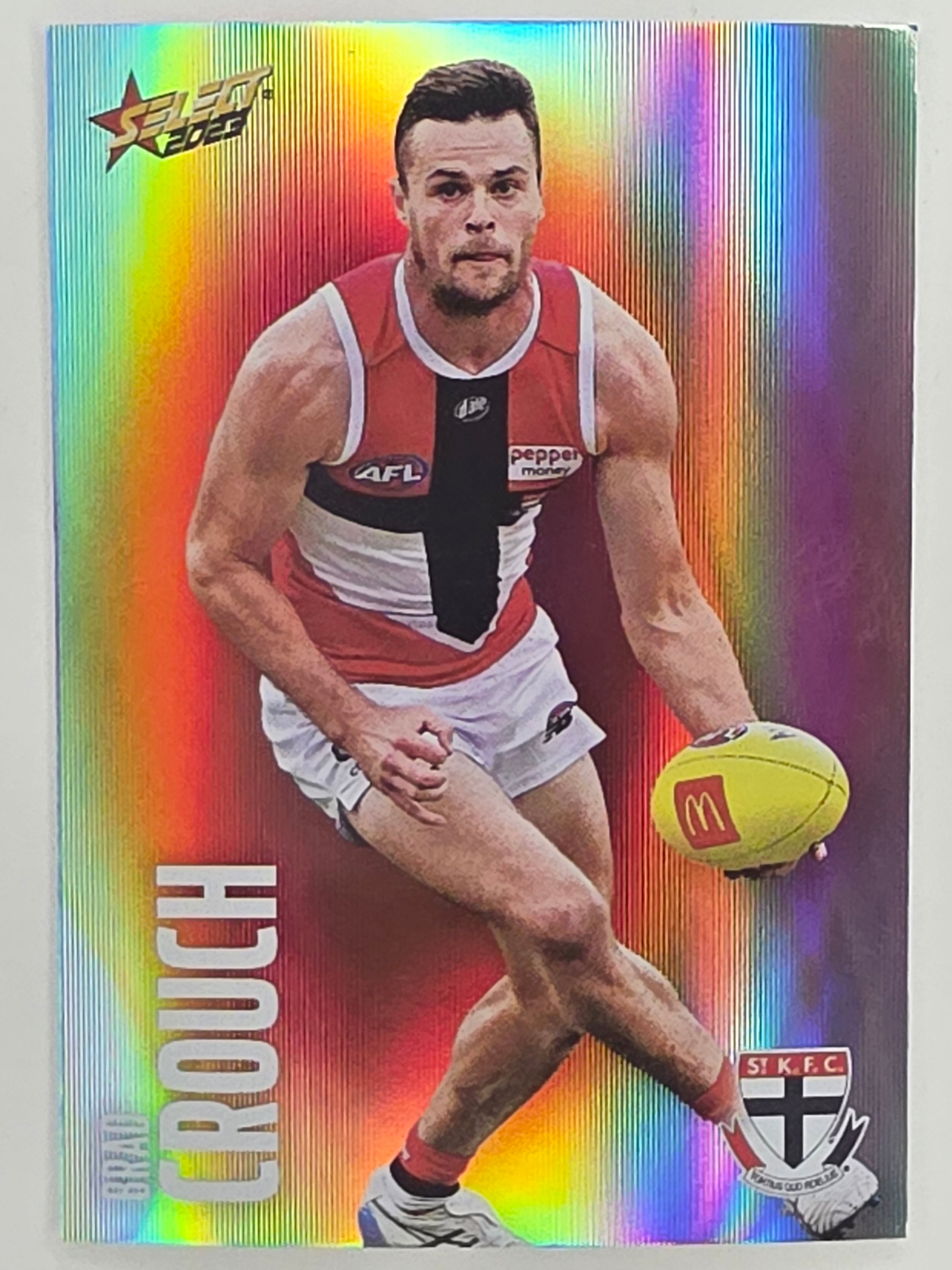 AFL 2023 Footy Stars Parallel Colour Spots #142 Brad Crouch St Kilda Saints