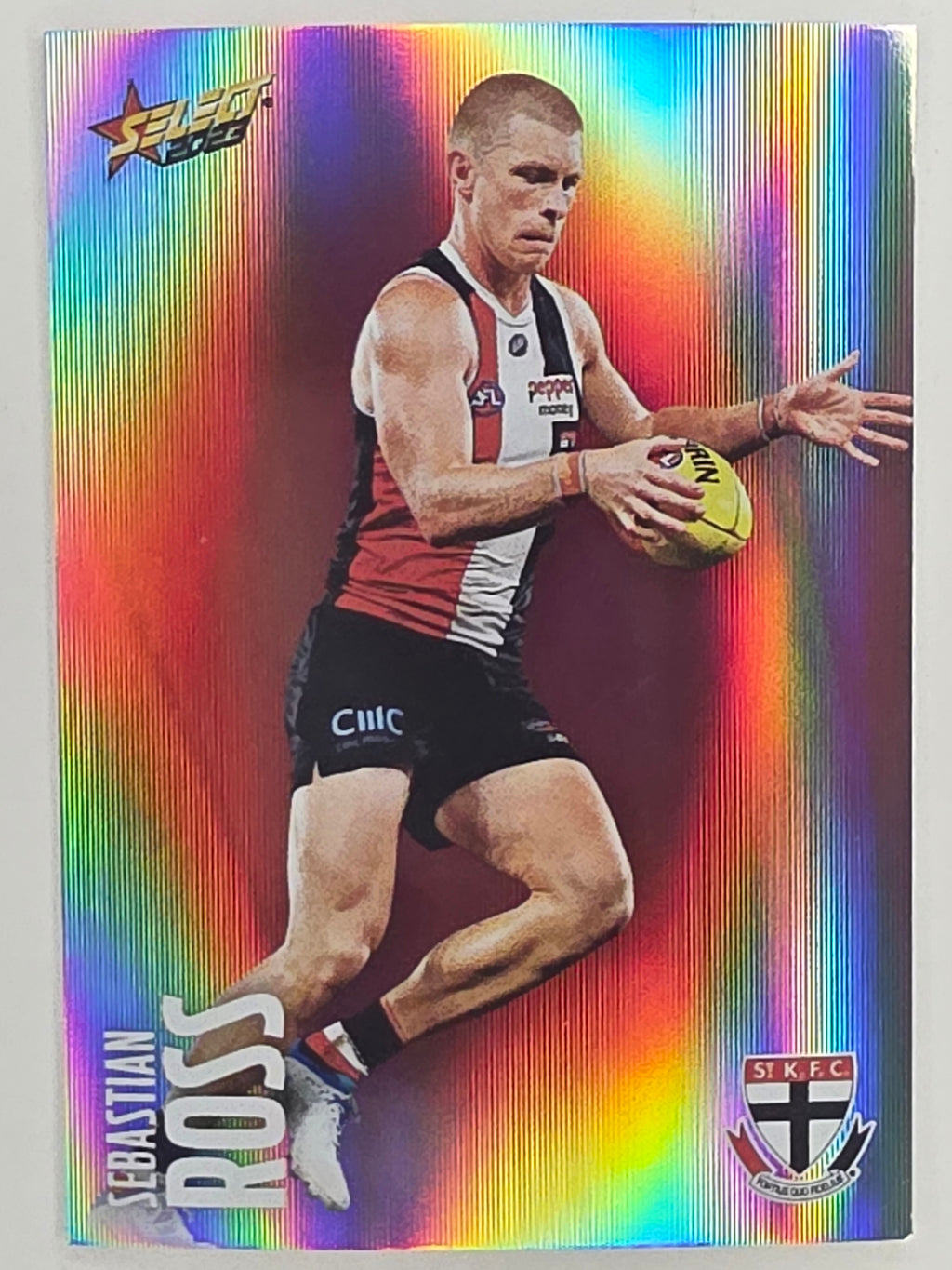 AFL 2023 Footy Stars Parallel Colour Spots #148 Sebastian Ross St Kilda Saints