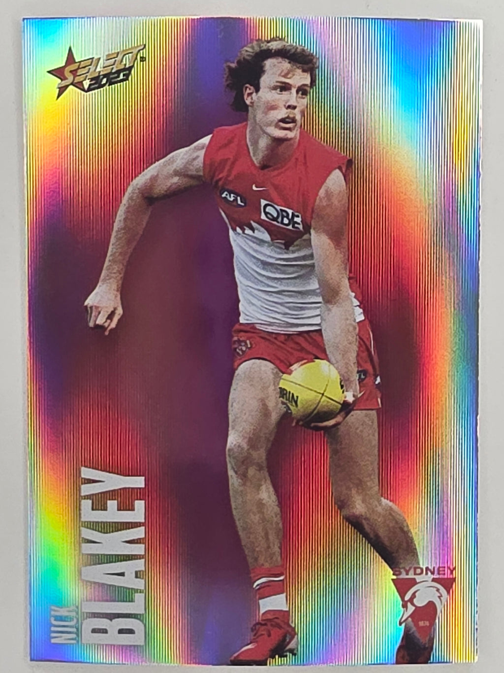 AFL 2023 Footy Stars Parallel Colour Spots #152 Nick Blakey Sydney Swans