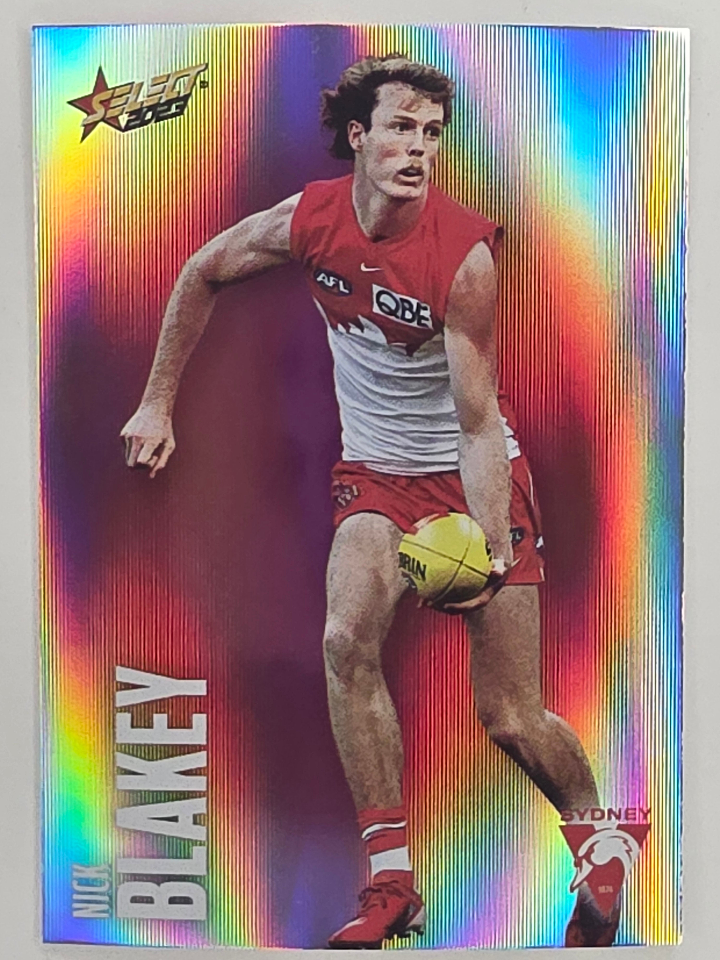AFL 2023 Footy Stars Parallel Colour Spots #152 Nick Blakey Sydney Swans