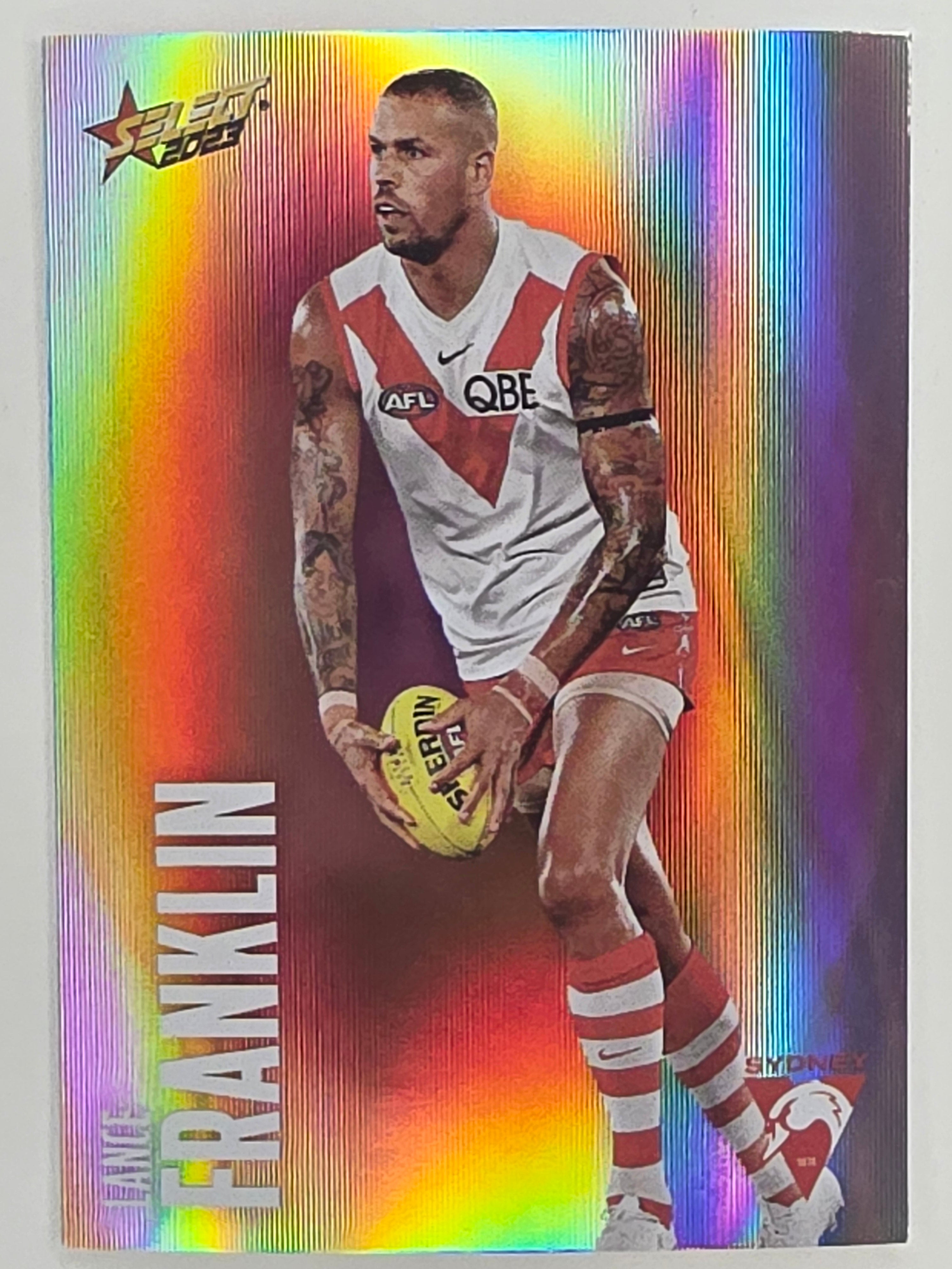 AFL 2023 Footy Stars Parallel Colour Spots #154 Lance Franklin Sydney Swans