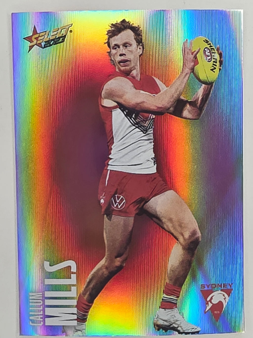 AFL 2023 Footy Stars Parallel Colour Spots #157 Callum Mills Sydney Swans