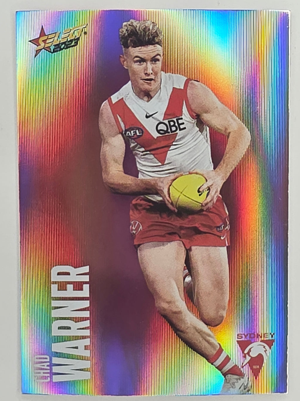 AFL 2023 Footy Stars Parallel Colour Spots #161 Chad Warner Sydney Swans