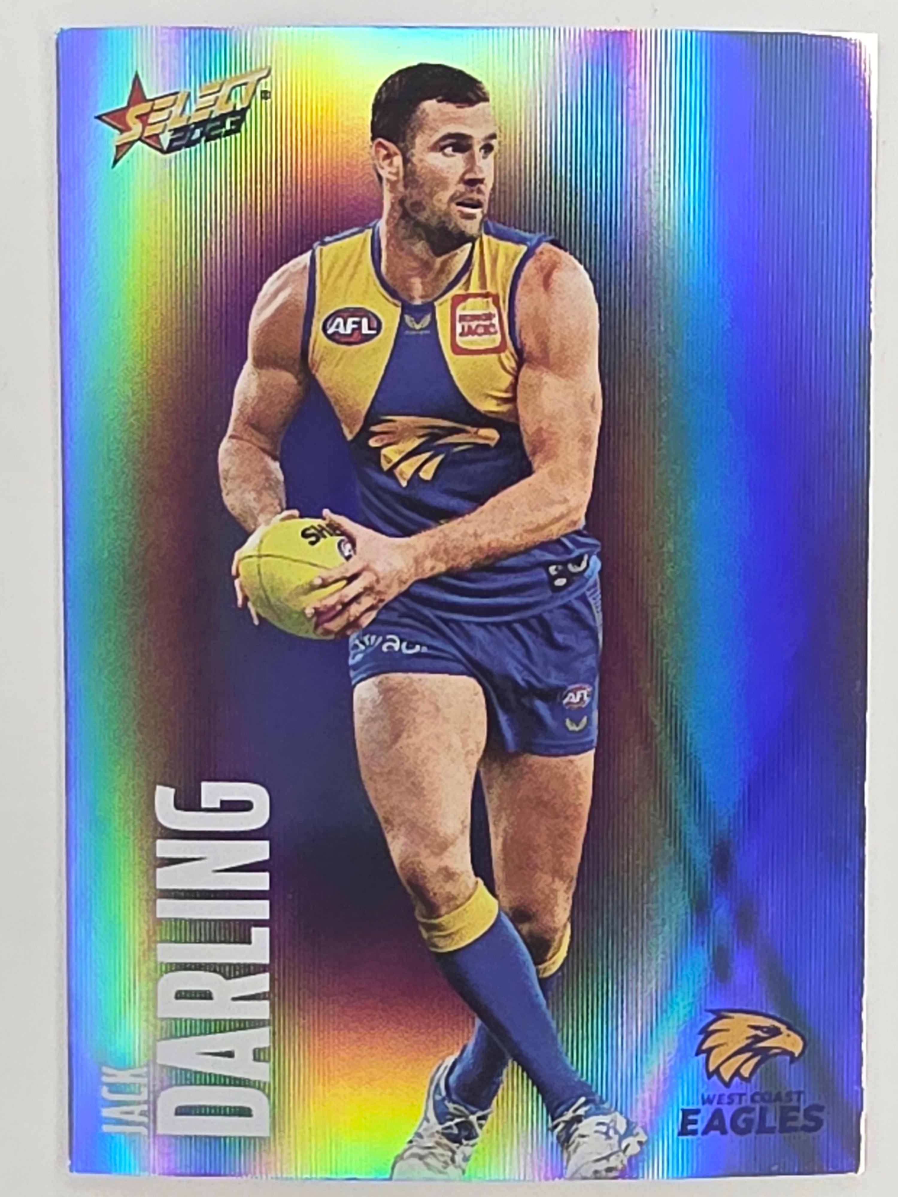 AFL 2023 Footy Stars Parallel Colour Spots #162 Jack Darling West Coast Eagles