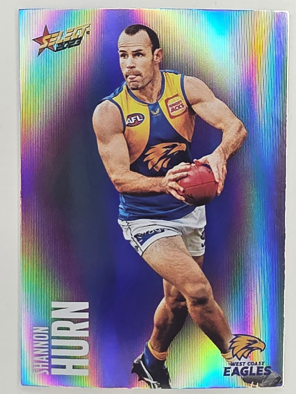 AFL 2023 Footy Stars Parallel Colour Spots #165 Shannon Hurn West Coast Eagles