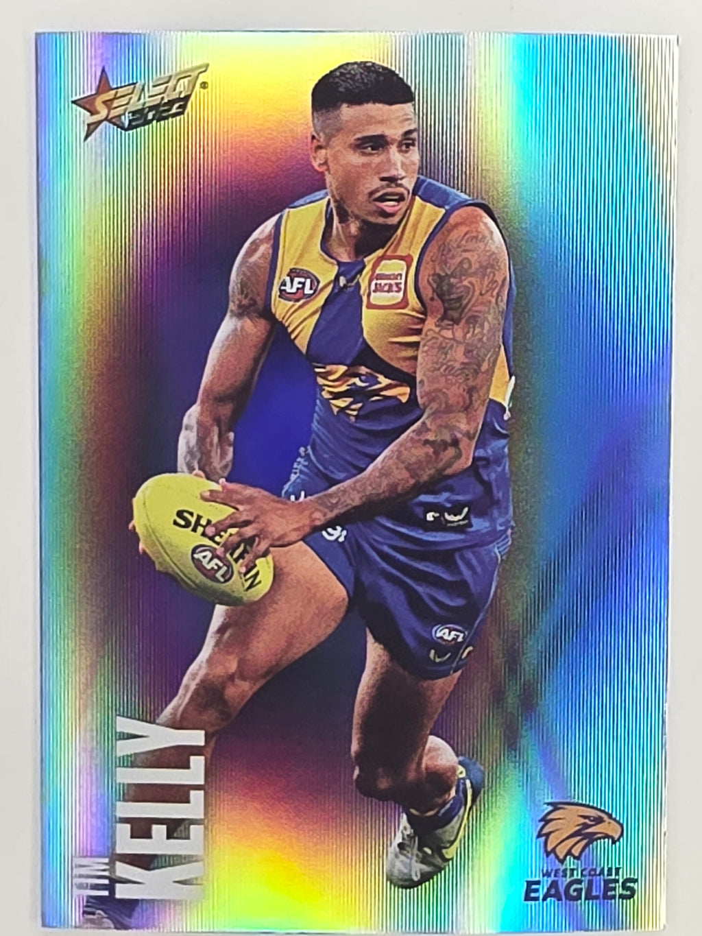 AFL 2023 Footy Stars Parallel Colour Spots #166 Tim Kelly West Coast Eagles