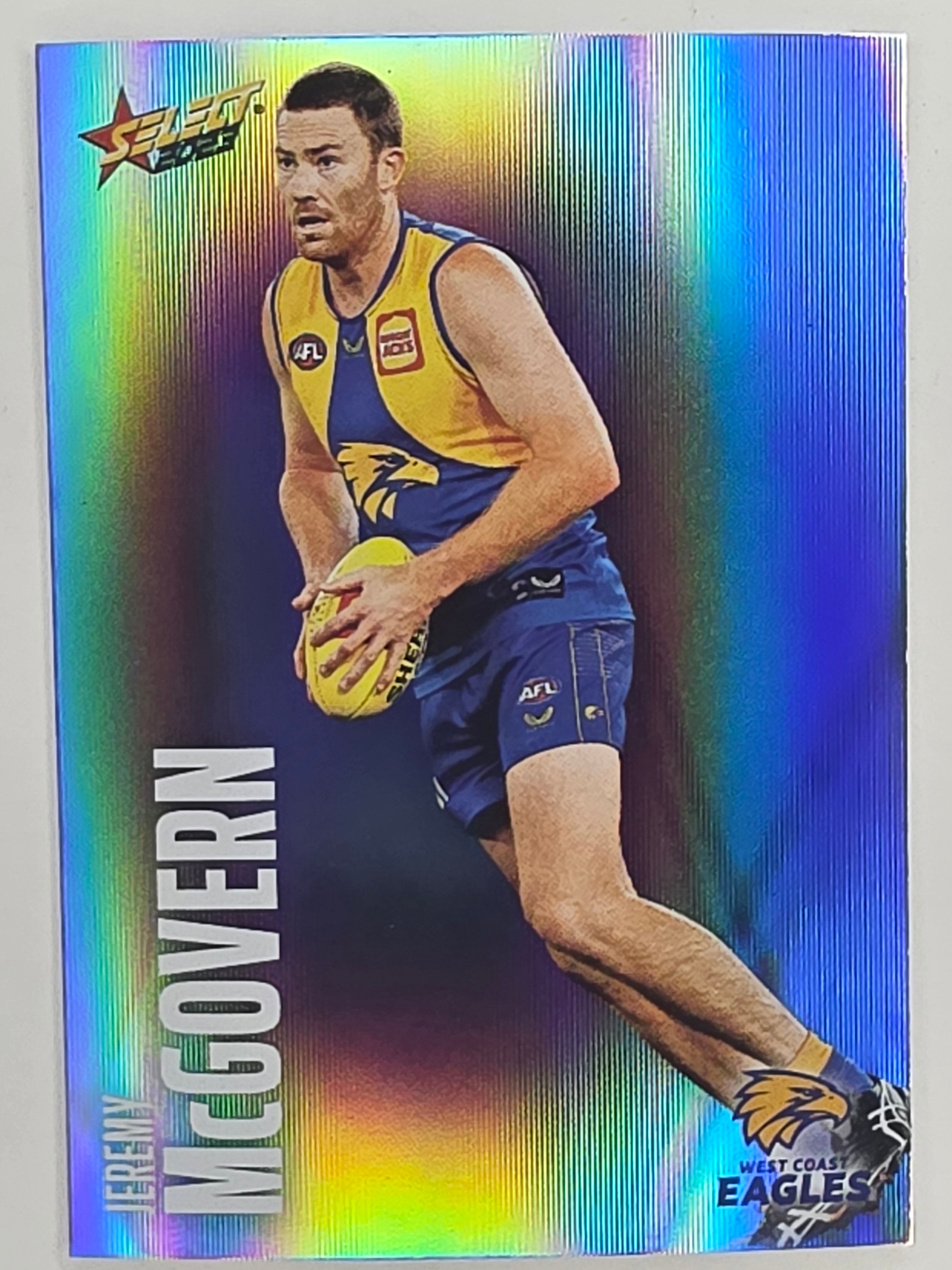 AFL 2023 Footy Stars Parallel Colour Spots #167 Jeremy McGovern West Coast Eagles