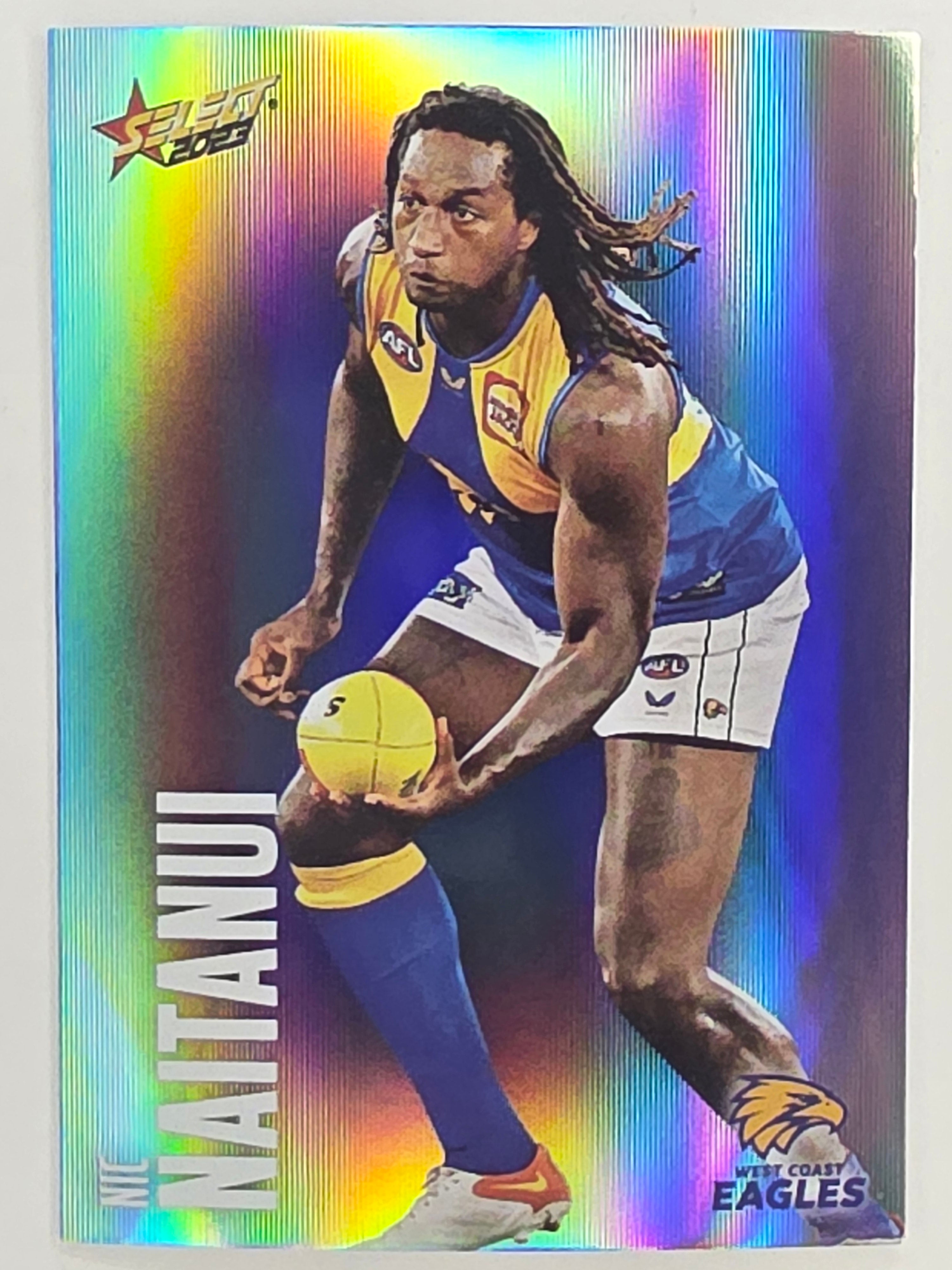 AFL 2023 Footy Stars Parallel Colour Spots #168 Nic Naitanui West Coast Eagles